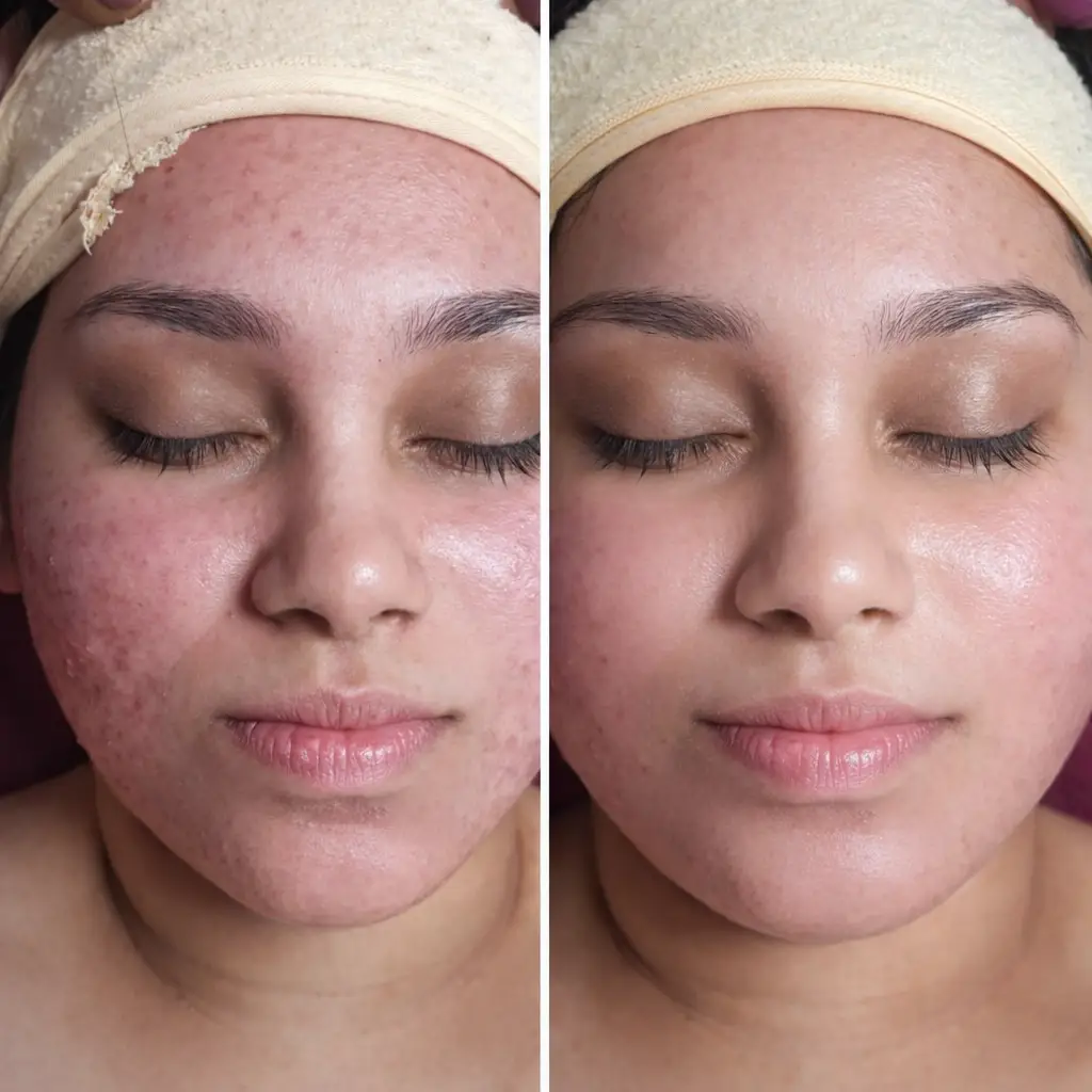 Before and after in 3 Session Glow Plan Results 2025/11/07