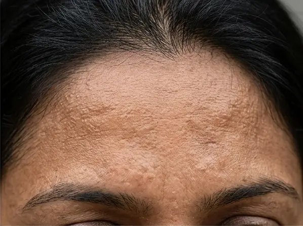Uneven skin texture